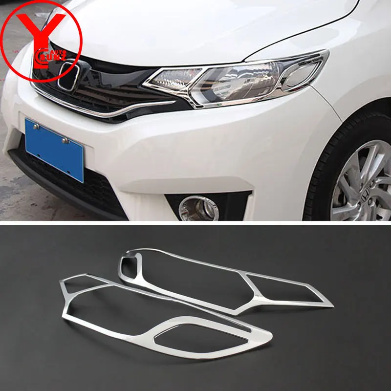 Налобный фонарь YCSUNZ из АБС пластика для Honda fit jazz 2015 2016 хромированный налобный honda
