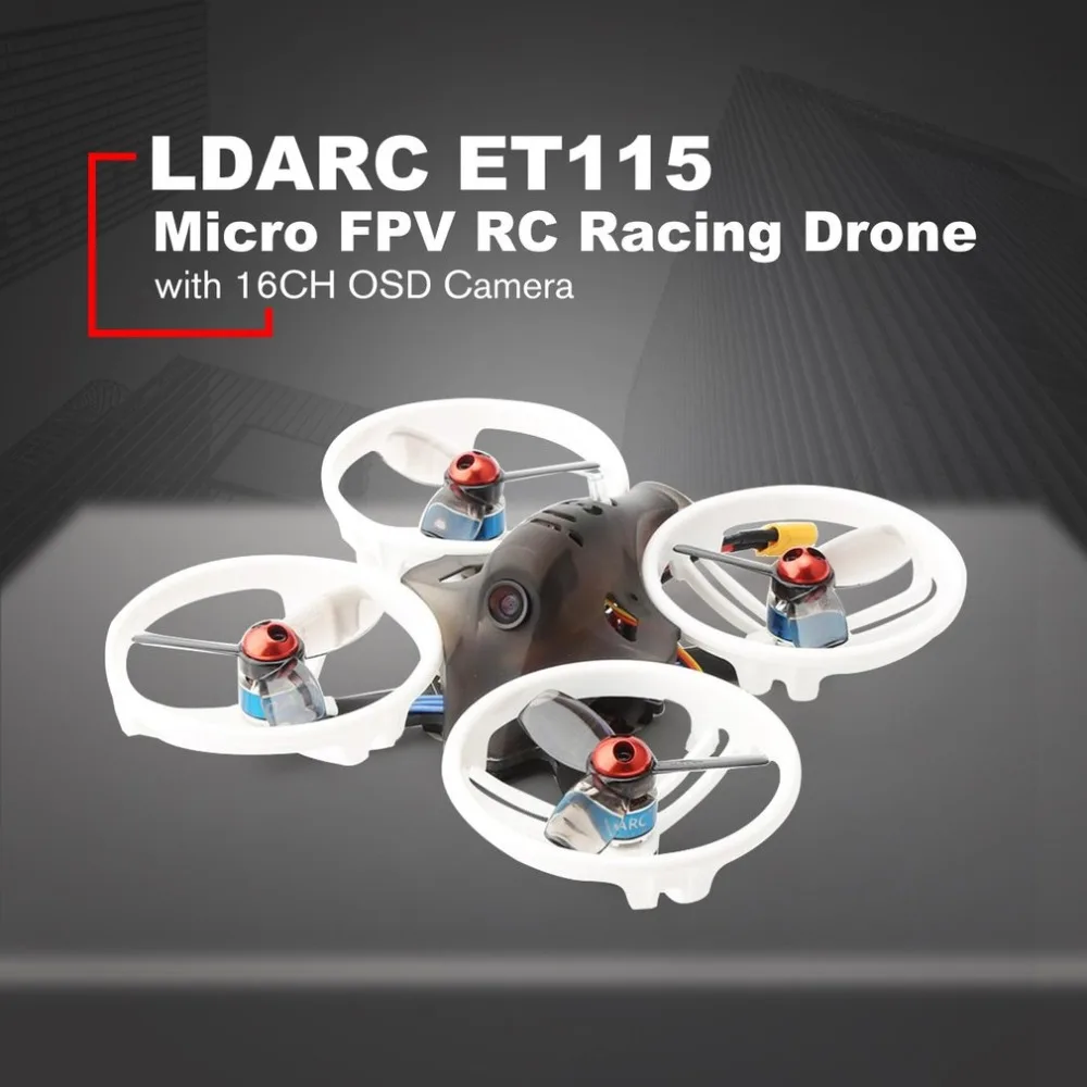 KINGKONG/LDARC ET 5 8G серия ET100 ET115 ET125 3S V2 микро FPV гоночный Дрон 800TVL камера 16CH 25mW 100mW VTX