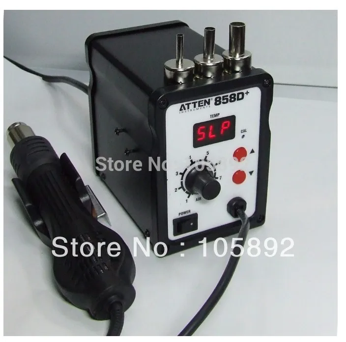 ATTEN AT 858D+ SMD 220V Hot Air Rework Station Blower Gun Heat BGA +3 FREE nozzles | Инструменты