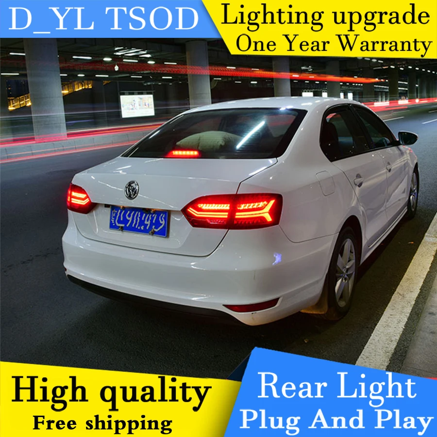 D_YL автомобильный Стайлинг для VW Jetta задсветильник s 2012-2017 светодиодный задний