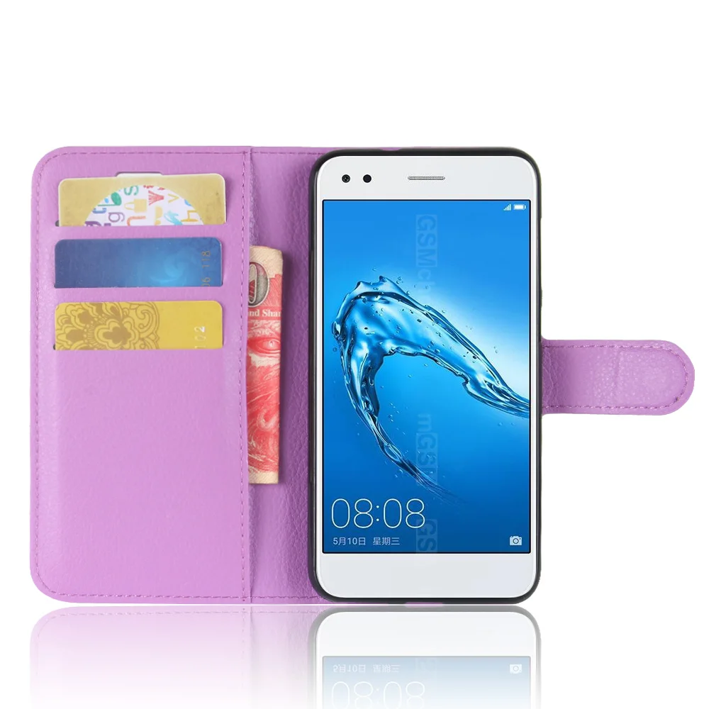 Huawei Nova Lite чехол Роскошный Обложка на заднюю панель из искусственной кожи чехол для huawei Nova lite SLA-L22 чехол Защитный флип-чехол для телефона