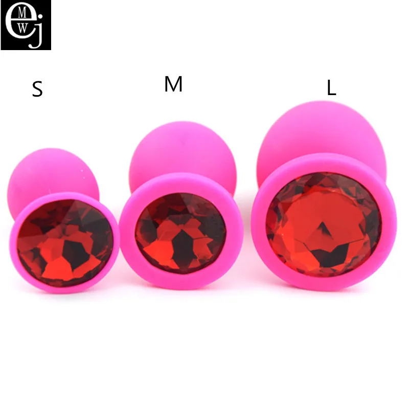 EJMW Pink Silicone Anal Plug 3 Size You Can Choose Sex Toys Butt For Women Men Erotic Jewelry |