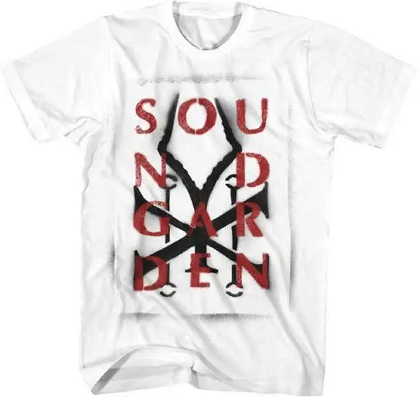 SOUNDGARDEN спрей краска логотип футболка S 3XL Новый Официальный Live Nation товар|Мужские