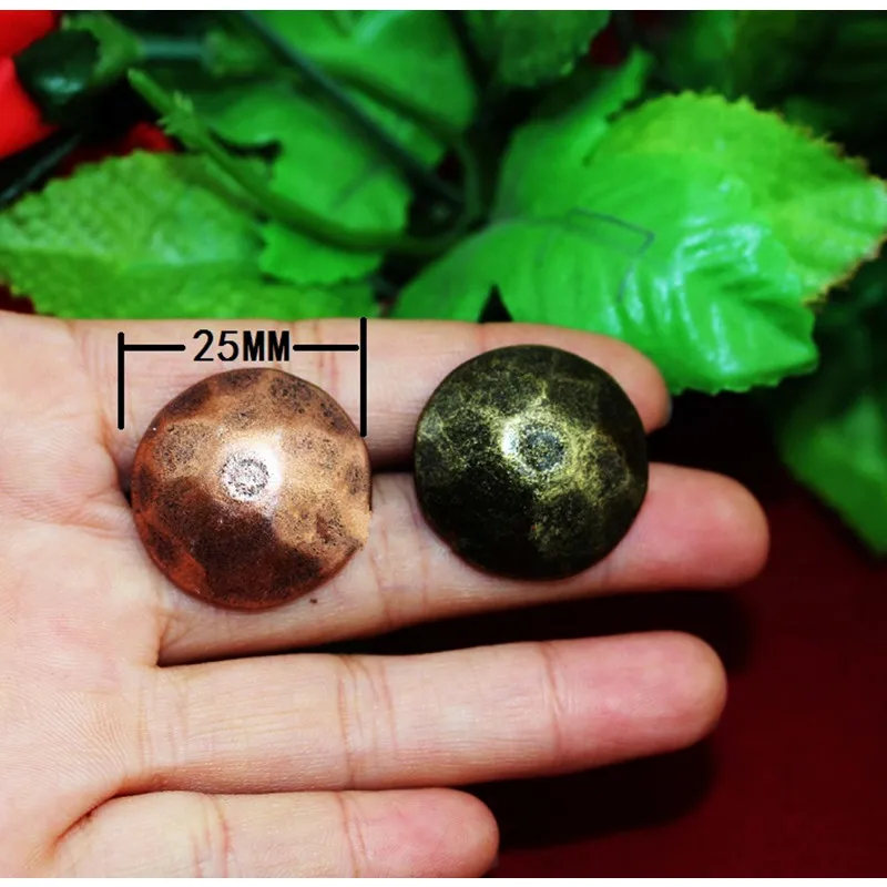 40PCS Antique Turtle Back Pattern Carved Nail Decorative Upholstery Tacks Stud Wooden Box Case Furniture Nails Pushpin