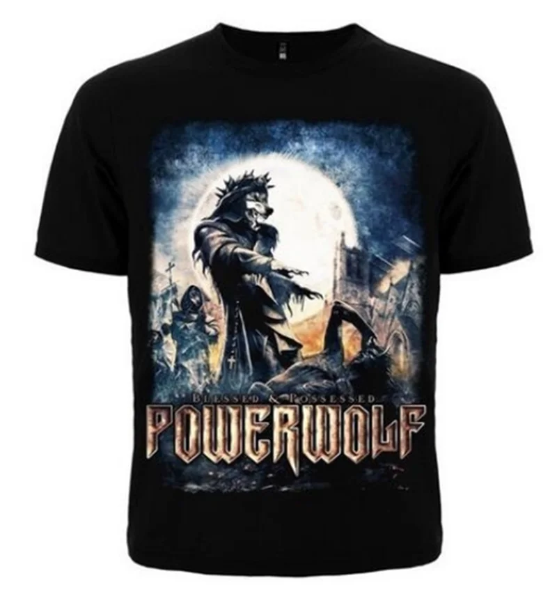 POWERWOLF в 3D печатных Для женщин/Для мужчин футболки P02 Повседневная принтованная