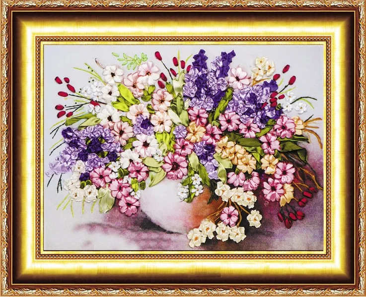 3D Набор для вышивки лентами набор рукоделия Ручное шитье Декор дома|home alarm video