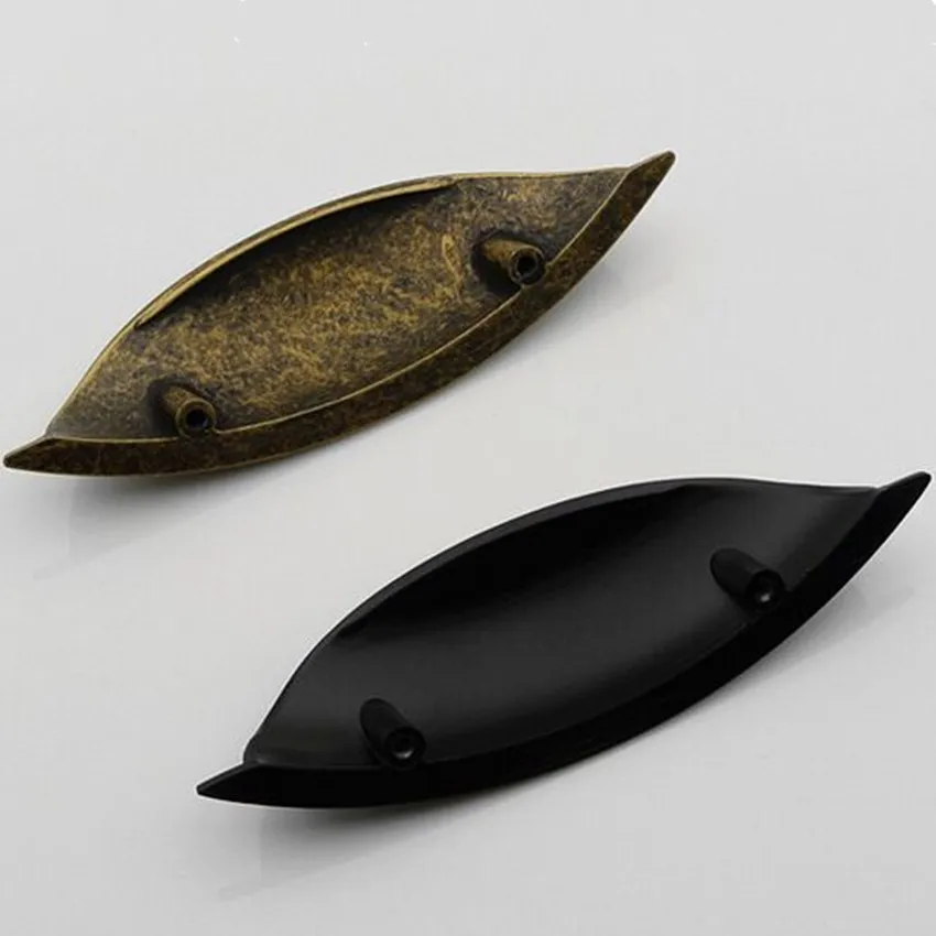 64 мм Ретро старинная бронзовая раковина ящик для телевизора ручка шкафа вытяжка