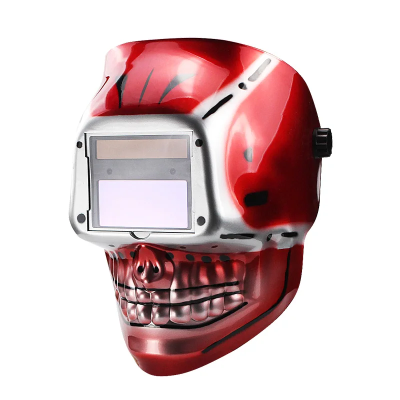 Red Skull Samrt солнечная батарея LI Автоматическое затемнение TIG MIG MMA MAG электрическая Сварочная маска/шлемы/сварочная Крышка для сварочного аппарата - Цвет: Red Skull