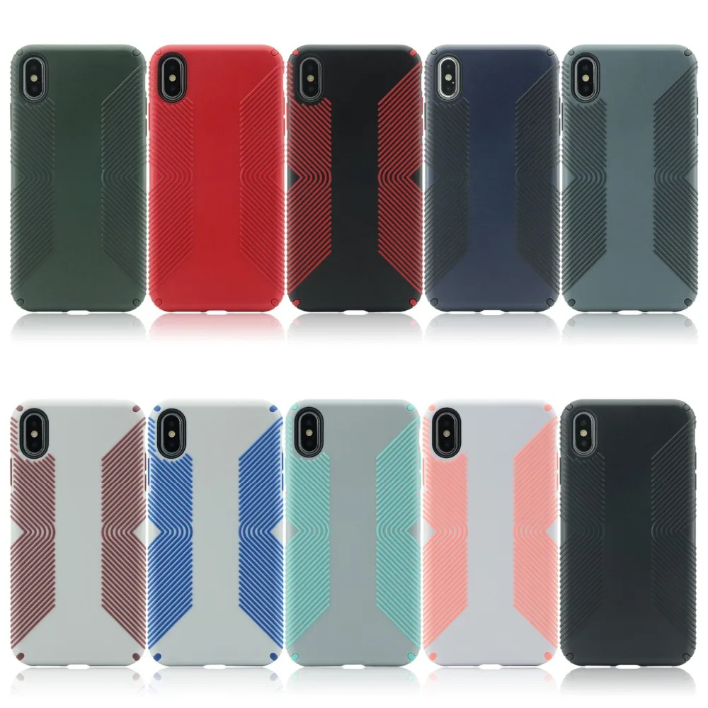 ТПУ PC полосатый узор чехол для телефона для iPhone XS Max XR X 8 7plus чехол для телефона современный деловой стиль цветной