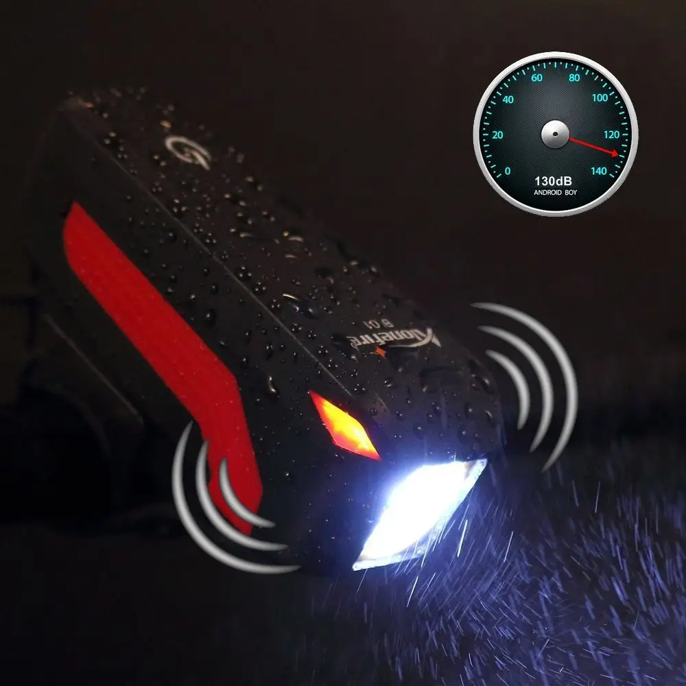 AloneFire велосипедная фара светодиодный фонарь для велосипеда и колокольчик Luces