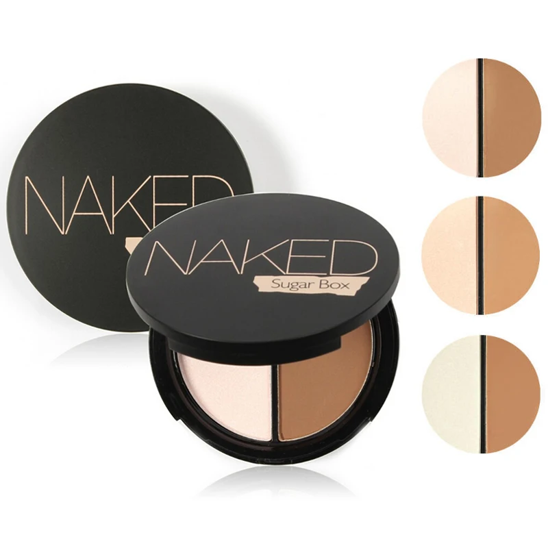 Матовая контур Палитры двойной Цвет голый Studio бронзатор Косметическая пудра