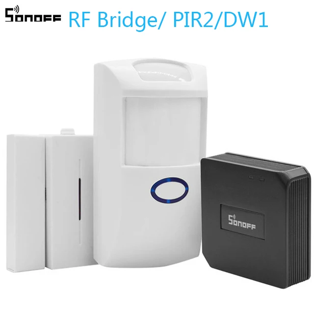 Sonoff РЧ мост/PIR 2 датчика/DW1 двери и окна датчик сигнализации Wifi беспроводной