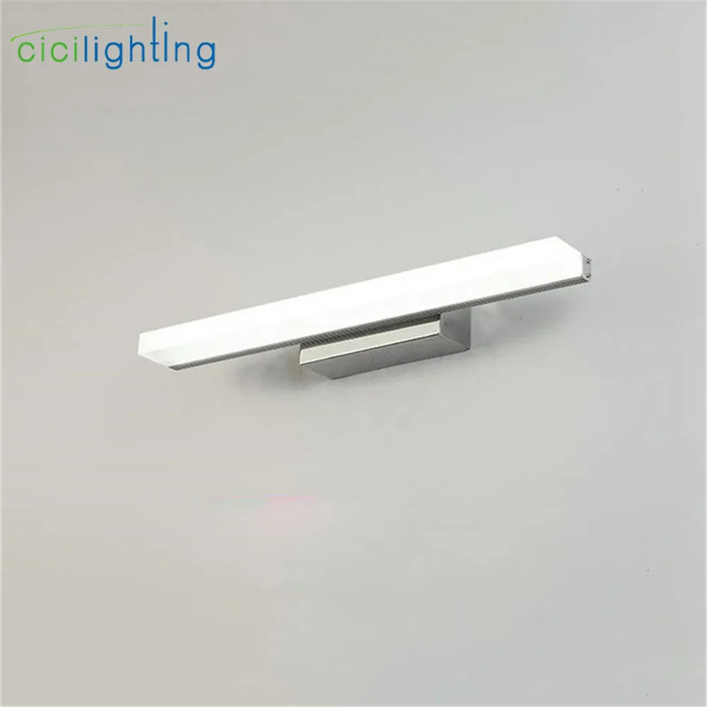 L39cm L49cm L59cm L69cm L89cm светодиодный зеркальный светильник из нержавеющей стали Акриловая Маска для ванной комнаты туалетный настенный светильник s светильник