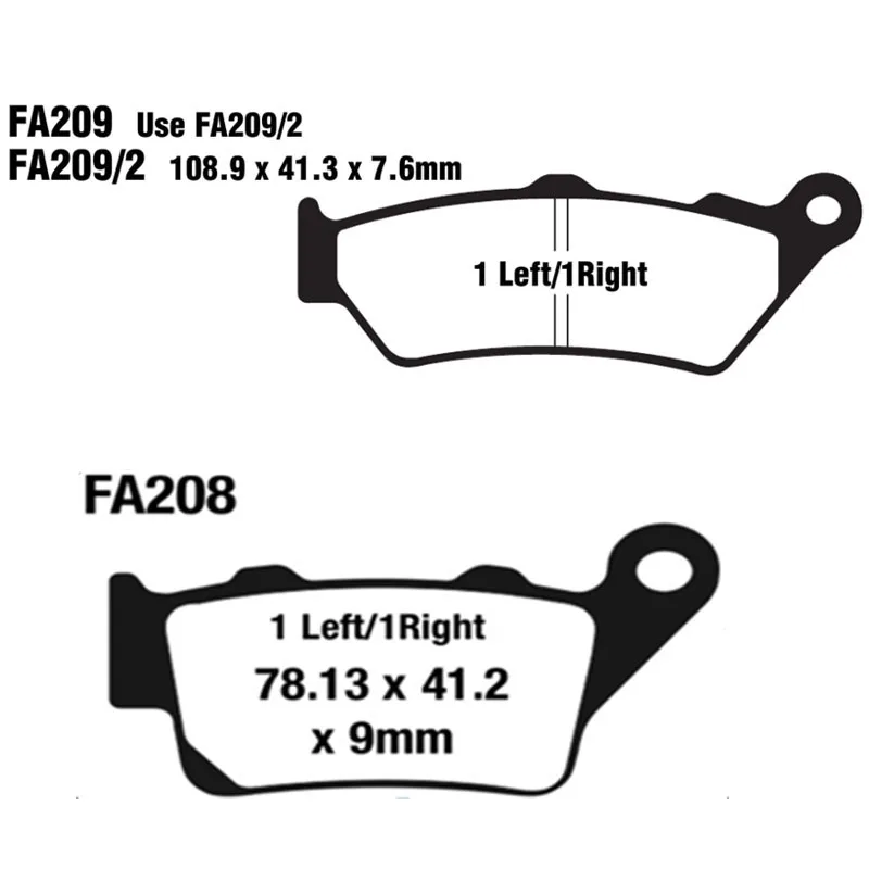 Тормозные колодки для мотоциклов BMW C1 125 1999 2000 2001 2002 2003 200 2001-2003 G650 Xchallenge Xcountry 2007-2009