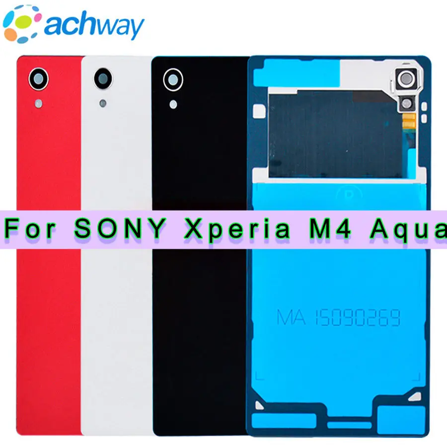 

5.0" For Sony Xperia M4 Aqua Back Housing Battery Cover Rear Door Case With NFC Replacement For SONY Xperia M4 Battery Cover