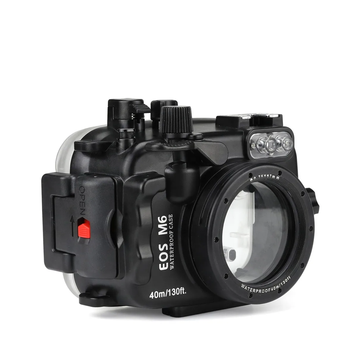 SeaFrogs 40 м/130 футов корпус подводной камеры для Canon EOS M6 22 мм объектив