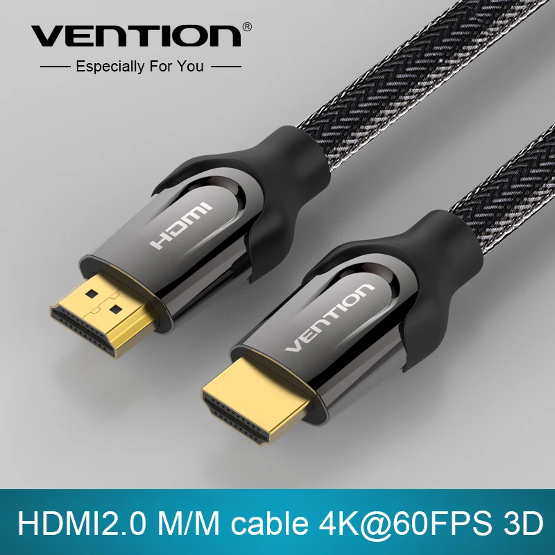 Кабель Vention HDMI 2 0 1 5 м 3 к кабель 4 3D 60 кадров в секунду для HD ТВ ЖК-ноутбука PS3