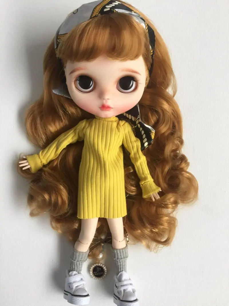 Красочные Blyth куклы одежда Blyth свитер для 1/6 Аксессуары куклы(fit Blyth, Barbies, Kurhn, 1/6 bjd, azone, fr, 1/6 кукла