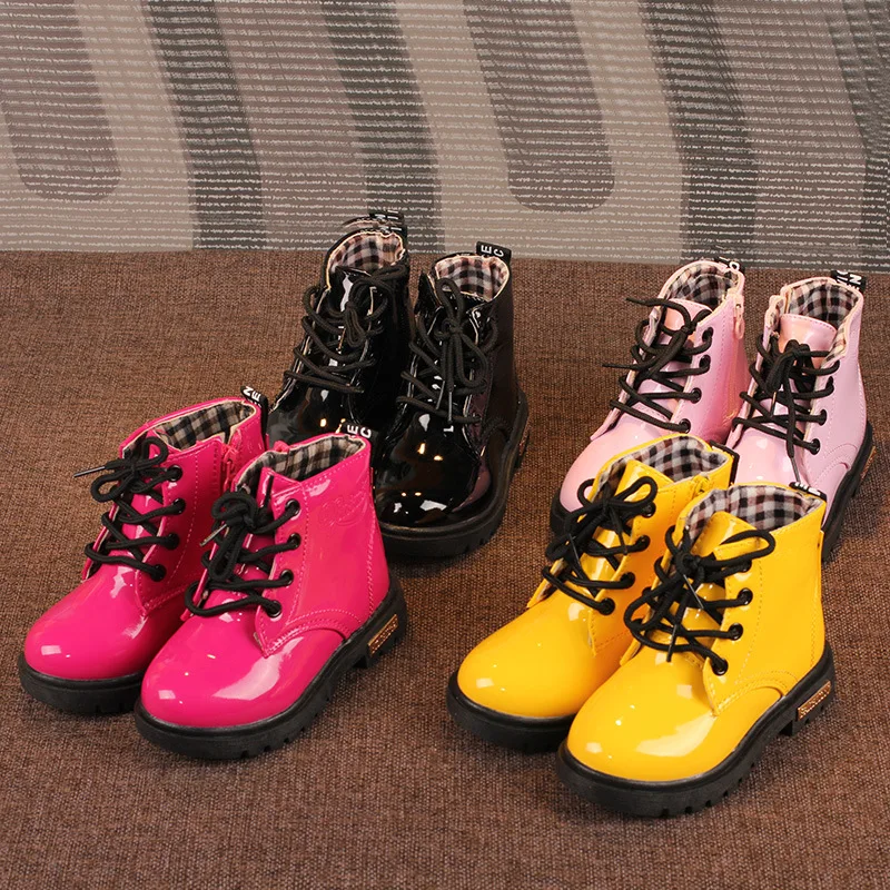 2018 Spring/Autumn Children casual shoes boot kids Zip Round Toe pinkycolor girl/boy 1Y-3Y/4Y-6Y/7Y-12Y | Детская одежда и обувь