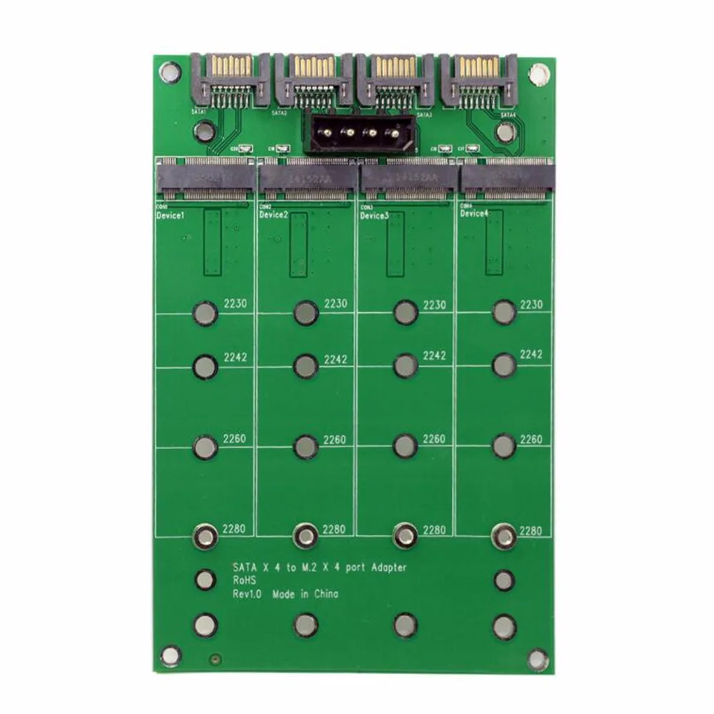 Адаптер M.2 SATA к M2 адаптер 4x NGFF B или B/M ключ SSD SATA3.0 7Pin конвертер жесткого диска