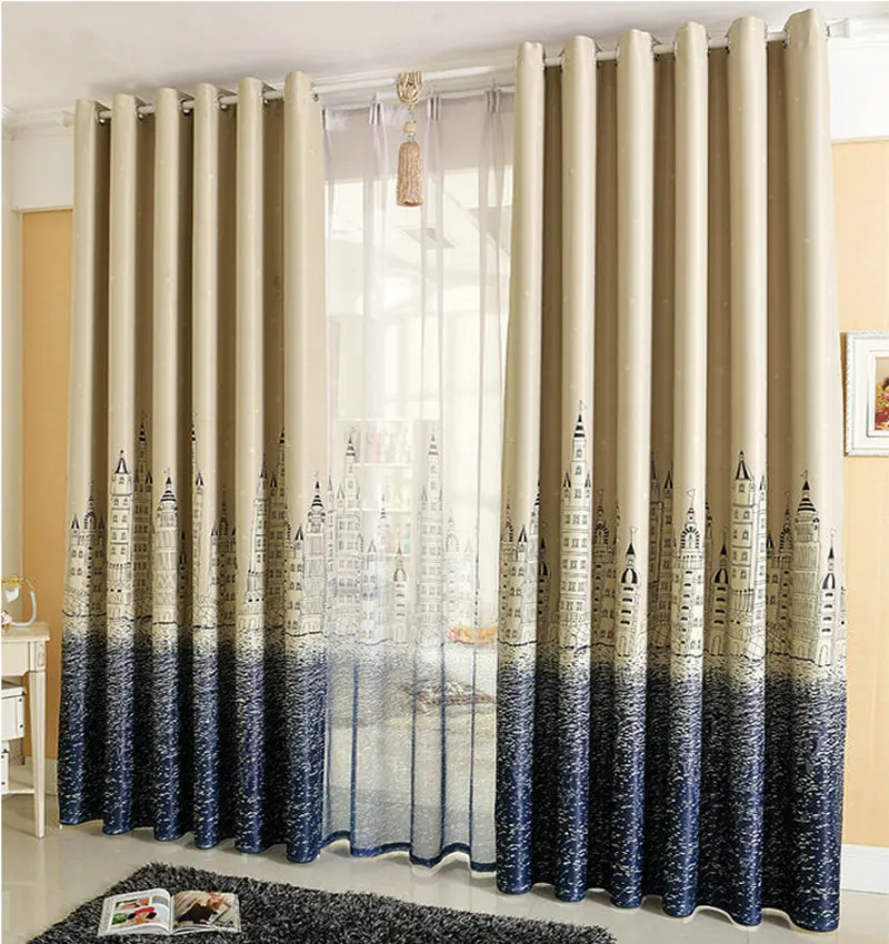 Горячая распродажа! Экологически чистые шторы с принтом для