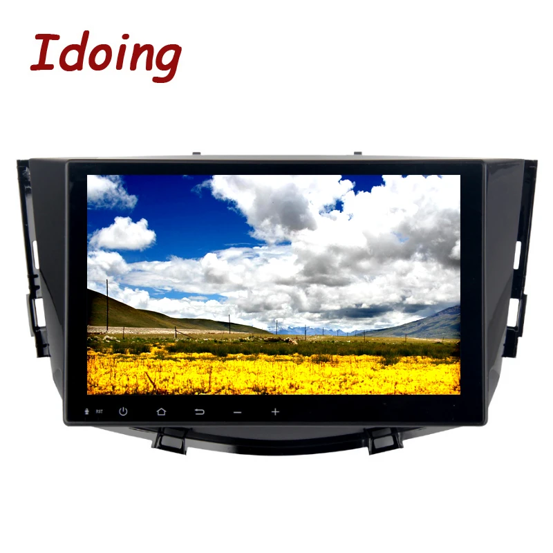 Idoing 1Din 9 дюймов Android8.0/7 1 автомобильный мультимедийный плеер Fit Lifan X60 2011 2015 руль 8