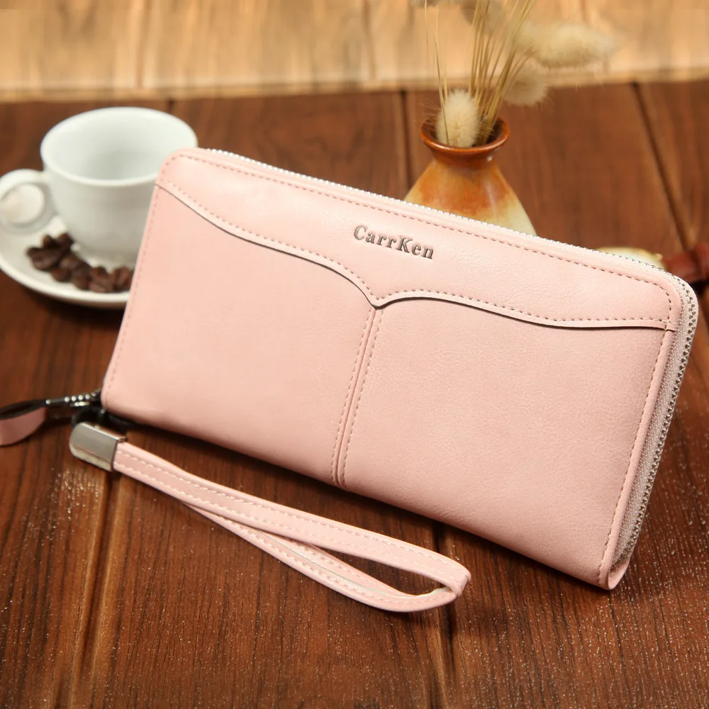 

Wallets 2019 Men Carrken Brands luxury purse for women fashion designer womens purse wallet long cards holder clutch phone Cover