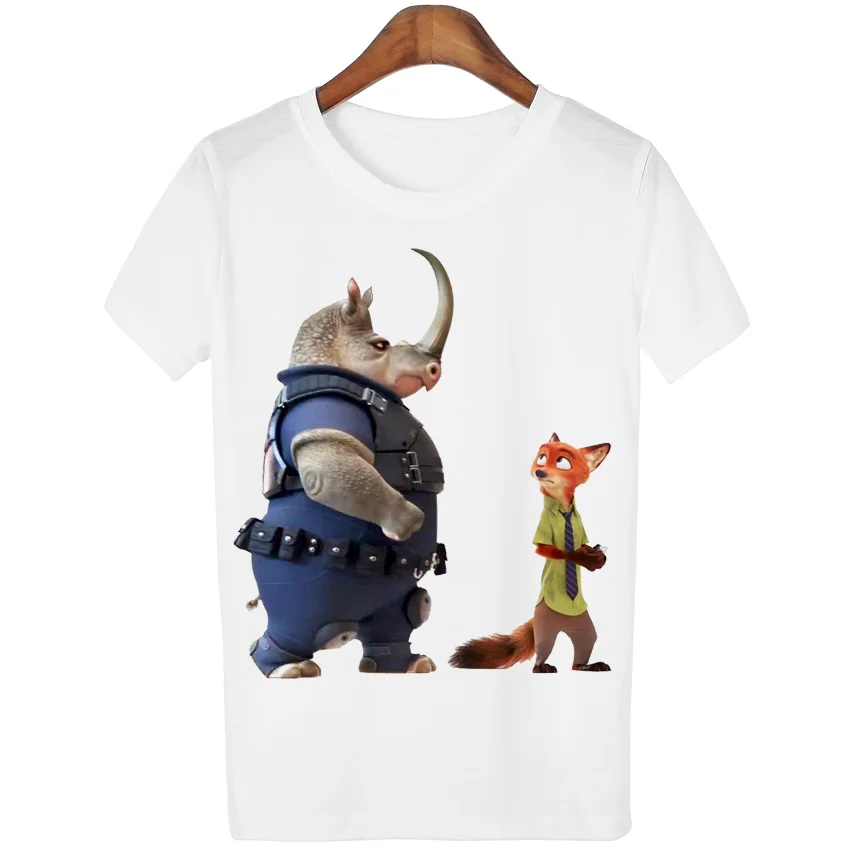 Женская футболка с принтом животных YEMUSEED летняя Kwaii Zoo лиса кролики Tumblr WMT199|t-shirt