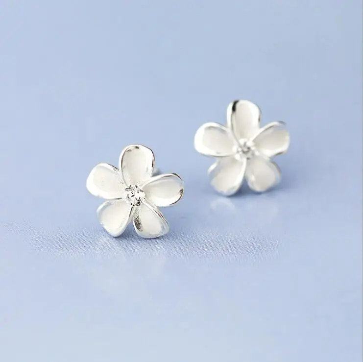 Jisensp Красивые цветочные серьги для женщин букле d'oreille кристалл цветок в виде