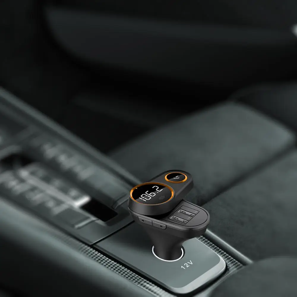 

AUTOPMALL Bluetooth FM Transmitter Car Mp3 Player Wireless In-car Audio Radio Adapter Charger Dual USB Port Handsfree Call