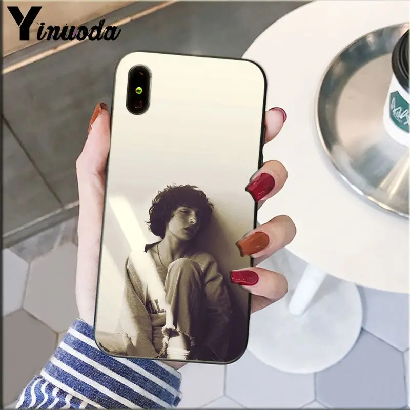 Yinuoda ТВ увлажняющим эффектом марки The Finn Wolfhard очень странные дела черный ТПУ