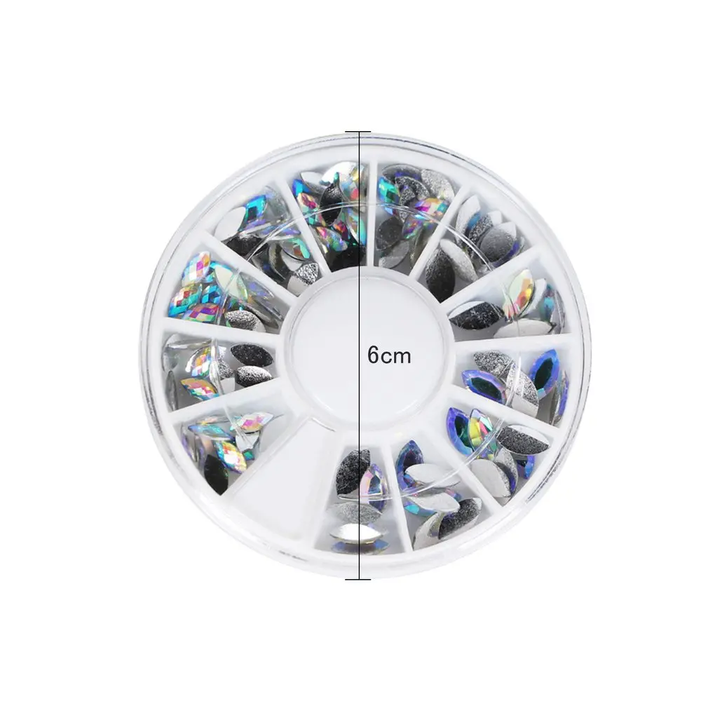 Декорации для ногтей из глиттера в форме лошадиного глаза, акриловые, эллипсоидные, подходят для макияжа.