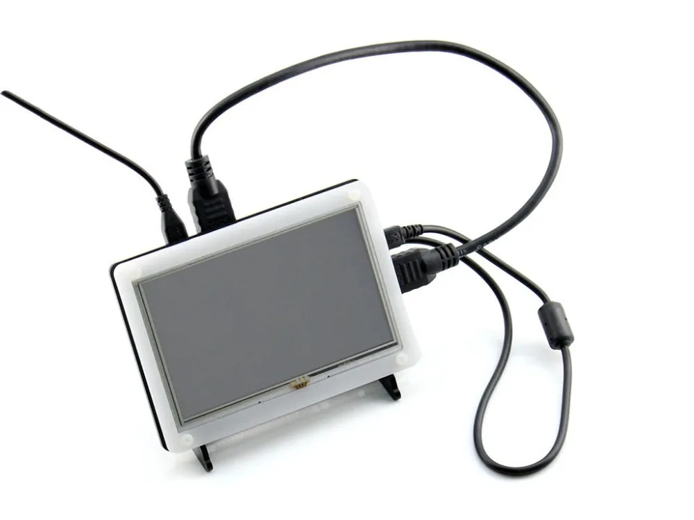 Raspberry Pi Acc упаковка (тип E) с 5 дюймовым ЖК экраном HDMI (B) Двухцветный чехол карта Micro SD