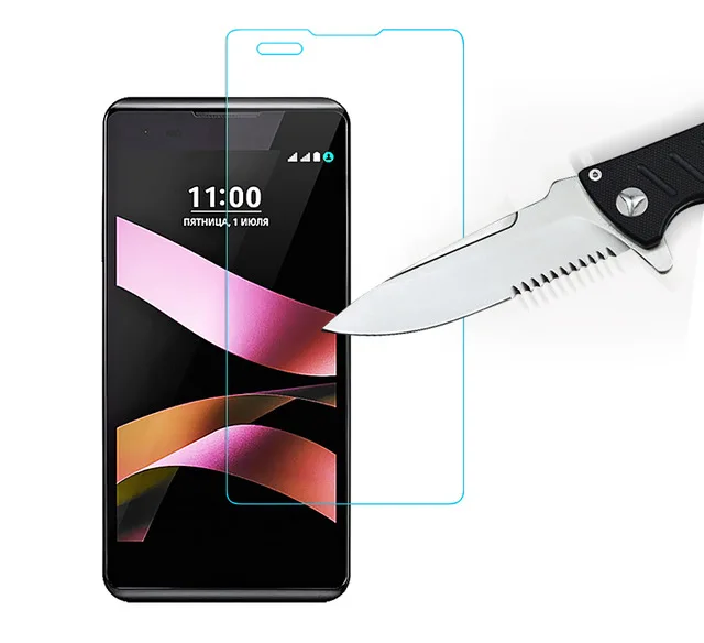 LG X стильное закаленное стекло оригинальная 9H высококачественная защитная