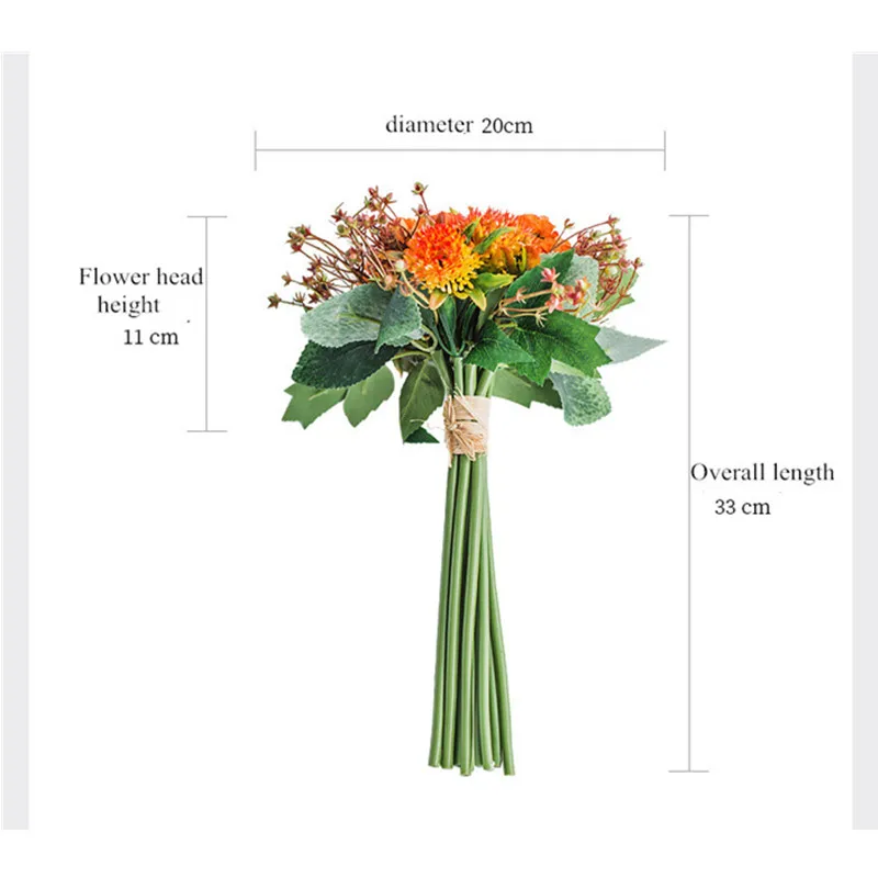 Nordic simulation bouquets modern hand holding fake flower home display flowers wedding photography props decorative | Дом и сад