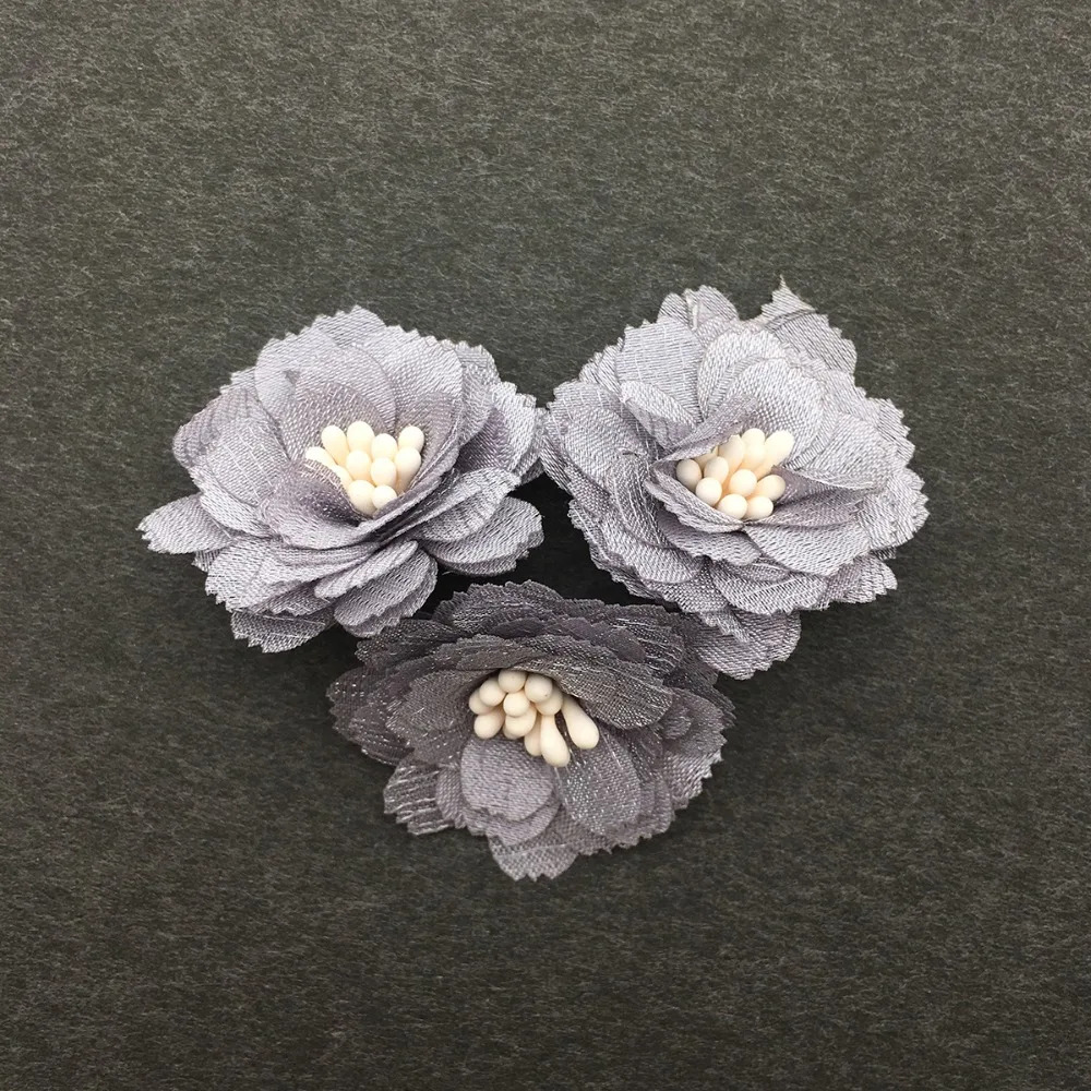 CHENGRUI F106 3.5cm cloth flower patches for clothes diy craft supplies.craft material supplies 4pcs/bag | Дом и сад