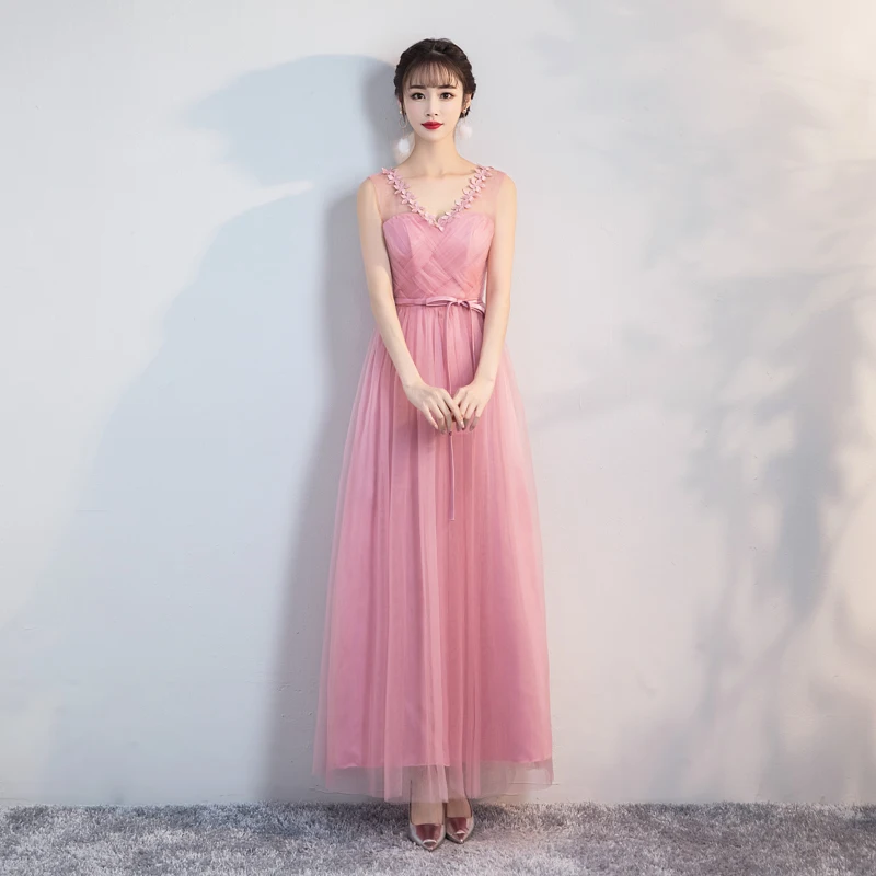 Фатиновое платье с v-образным вырезом для сестер корейский топ сексуальное