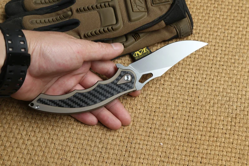 Складной нож с шариковым подшипником DICORIA YI CLAW M390 титановая ручка карманные ножи