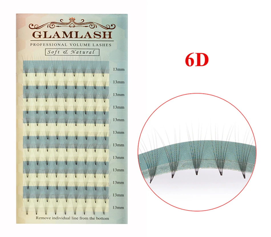 GLAMLASH,, готовые вееры, 2d 3d 4d 5d 6d, русский объем, ресницы, синтетические норковые ресницы для наращивания, Индивидуальные ресницы премиум класса