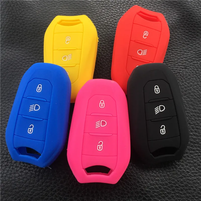 Силиконовый чехол для ключей ZAD держатель Peugeot 308 408 508 2008 3008 4008 5008 умный с