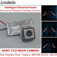 lyudmila car backup rear view reverse camera for toyota vios yaris l xp150 20132015 car parking lines intelligent tracks
