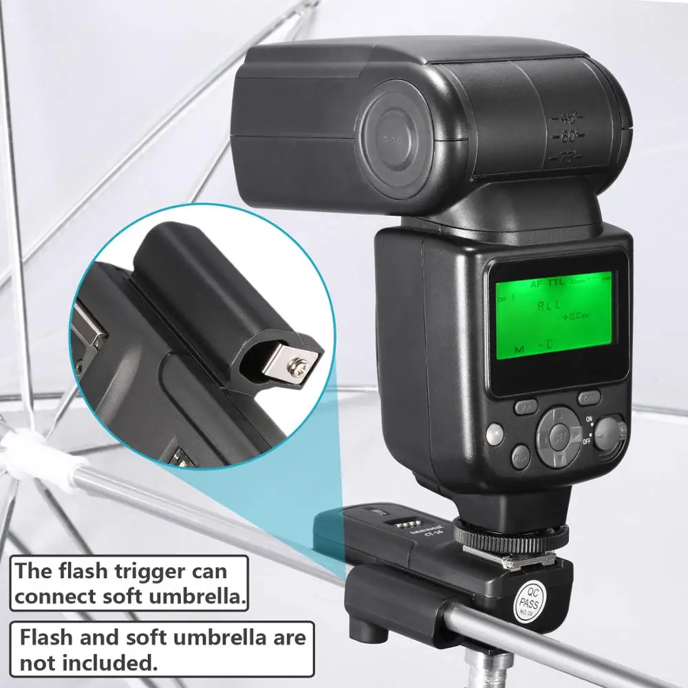 Neewer 16 канальная беспроводная радио вспышка Speedlite Studio Trigger Set Включая передатчик и