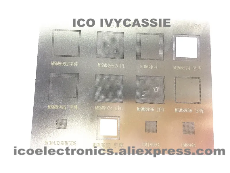 Для LG BGA Stencil MSM8996 MSM8992 MSM8974 CPU RAM PM8994 PMI8994 BCM4339HKUBG Reballing IC прямое нагревание шаблон