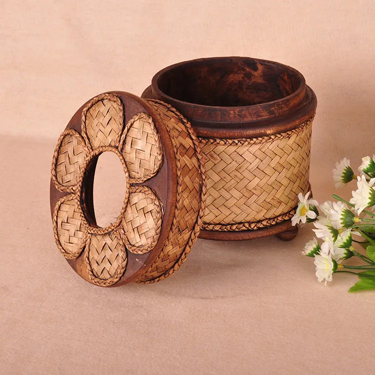 Творческий Ретро деревянный держатель для салфеток с одноразовыми салфетками из