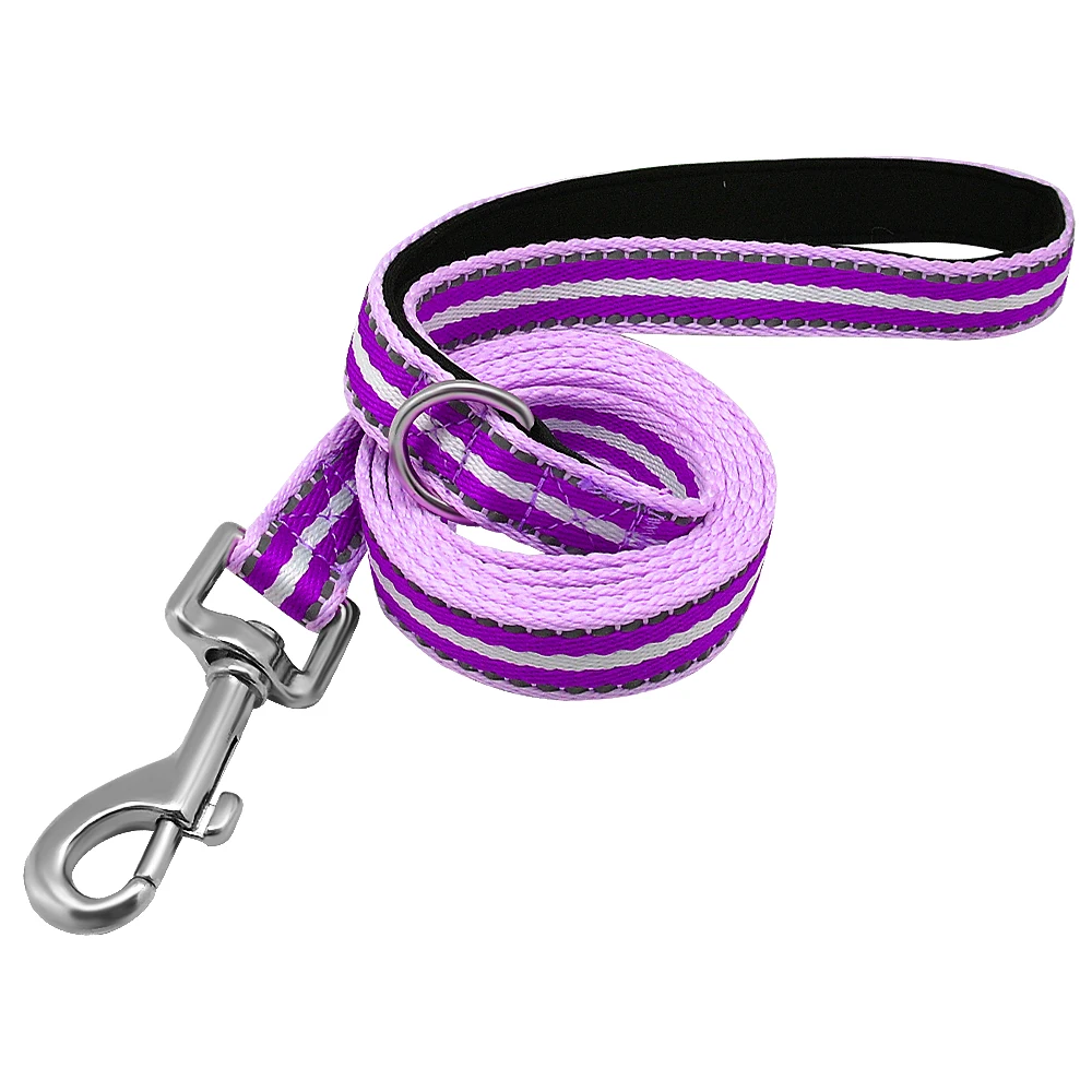 5ft собаки поводок нейлоновый отражающий поводки для щенков спортивный пояс
