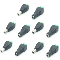 5 x male 5 x female 2 1x5 5mm dc 12v power cable jack adapter connector plug 3528 5050 led strip cctv camera power supply