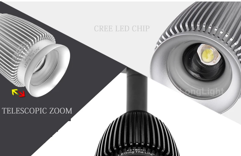 Светодиодный светильник с зумом 3 Вт 3000K 4000K 6000K|led track light|track lightstore light |