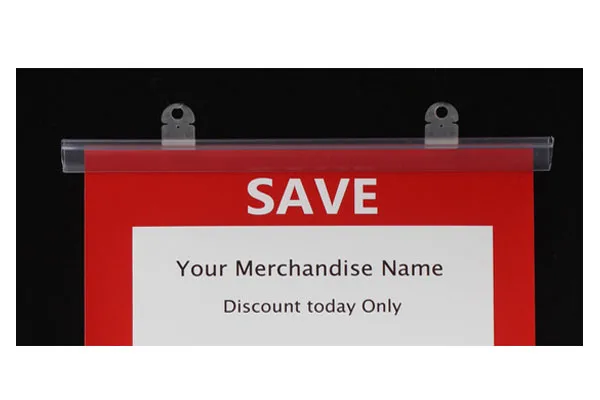 52 см ПВХ пластиковая вешалка для плакатов крюк рельсовый баннер оснастка