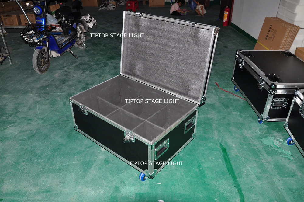 

TIPTOP CO2 Jet Machine 6 Unit Packing by 6in1 Flight Case/Stackable Road Case with Wheels Under China Guangzhou City Supplier