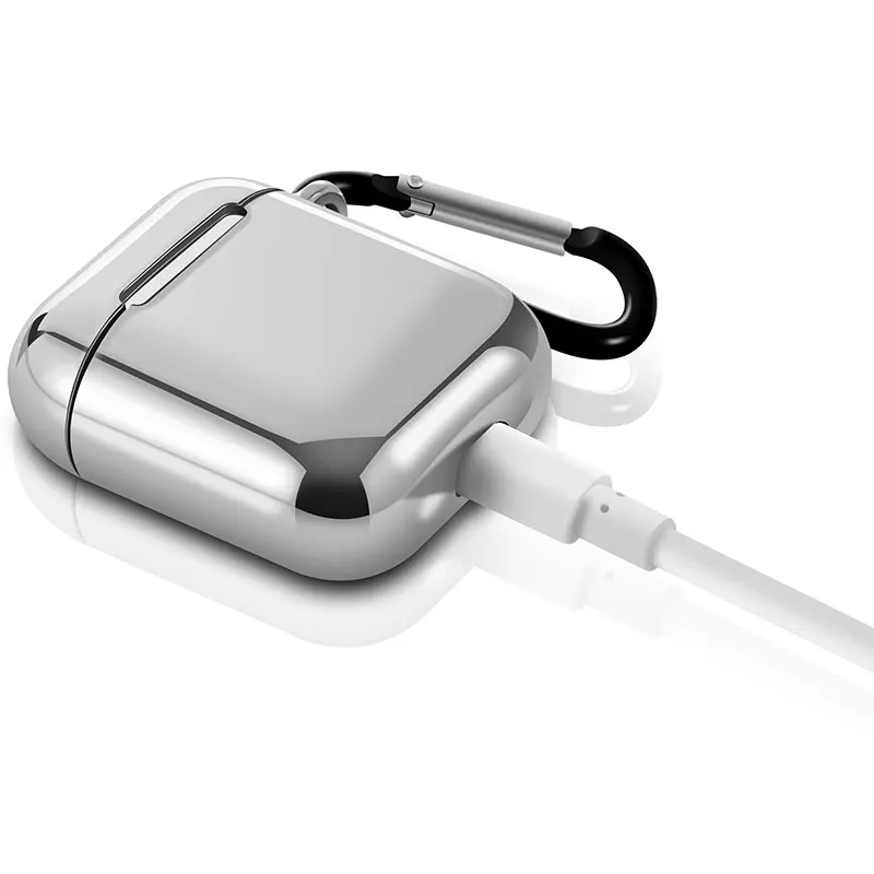 Защитный чехол из ТПУ с покрытием для Airpod 1 и 2 ударопрочный Apple Air Pods зарядный